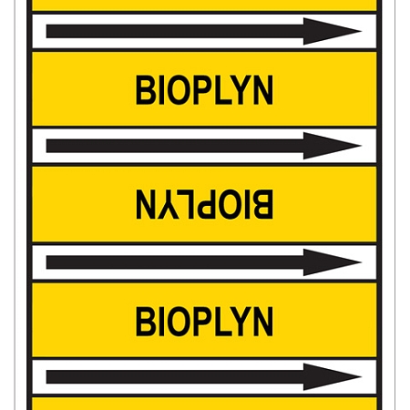 Značení potrubí, bioplyn